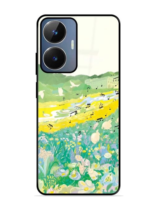 Melody In Bloom Glossy Soft Edge Case for Realme Narzo N55 Chachhi