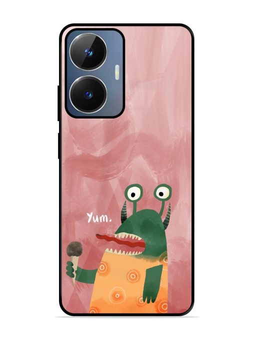 Hungry Monster Glossy Soft Edge Case for Realme Narzo N55 Chachhi