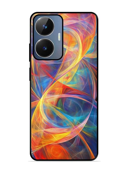 Cosmic Currents Glossy Soft Edge Case for Realme Narzo N55 Chachhi