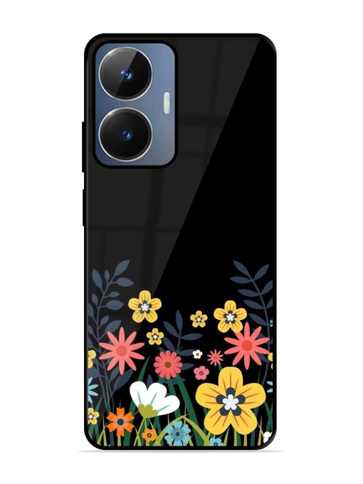 Floral Night Sky Glossy Soft Edge Case for Realme Narzo N55 Chachhi