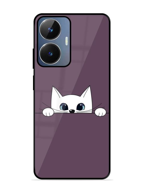 Peek-A-Boo Kitty Glossy Soft Edge Case for Realme Narzo N55 Chachhi