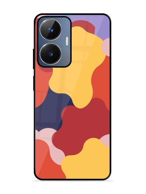 Gooey Color Chaos Glossy Soft Edge Case for Realme Narzo N55 Chachhi