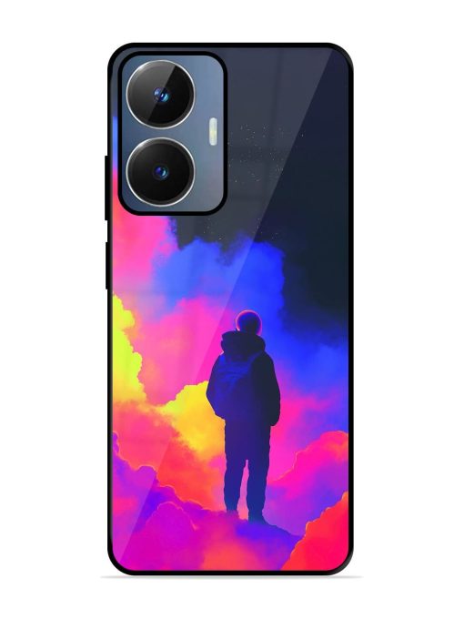 Cosmic Wanderer Glossy Soft Edge Case for Realme Narzo N55 Chachhi