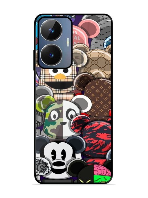 Streetwear Bearbrick Extravaganza Glossy Soft Edge Case for Realme Narzo N55 Chachhi