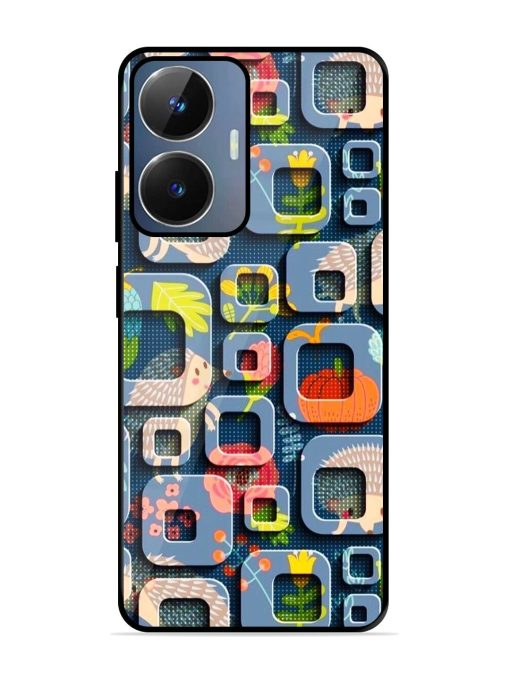 Hedgehog Hideout Glossy Soft Edge Case for Realme Narzo N55