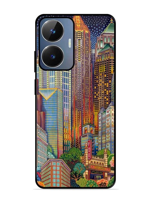 Neon Nightscape Glossy Soft Edge Case for Realme Narzo N55 Chachhi