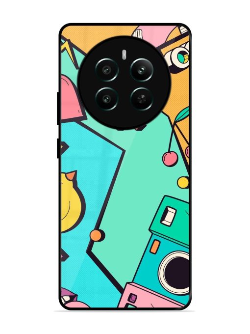 Retro Remix Glossy Soft Edge Case for Realme P1 (5G) Chachhi