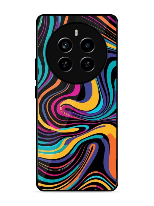 Psychedelic Swirl Glossy Soft Edge Case for Realme P1 Pro (5G) Chachhi