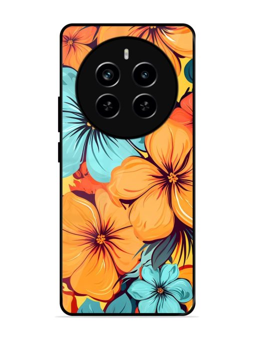 Tropical Bloom Glossy Soft Edge Case for Realme P1 Pro (5G) Chachhi