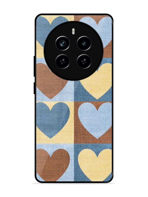 Hearts On Canvas Glossy Soft Edge Case for Realme P1 Pro (5G)