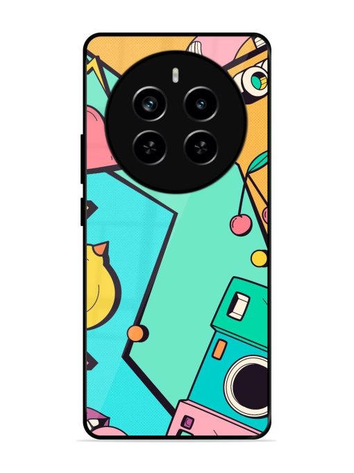 Retro Remix Glossy Soft Edge Case for Realme P1 Pro (5G) Chachhi