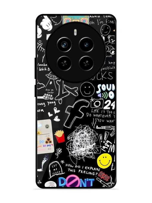 Doodle Diary Glossy Soft Edge Case for Realme P1 Pro (5G)