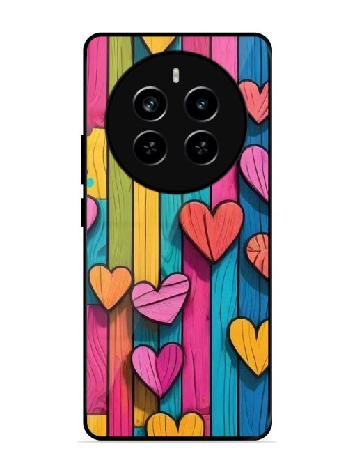 Rainbow Of Hearts Glossy Soft Edge Case for Realme P1 Pro (5G) Chachhi