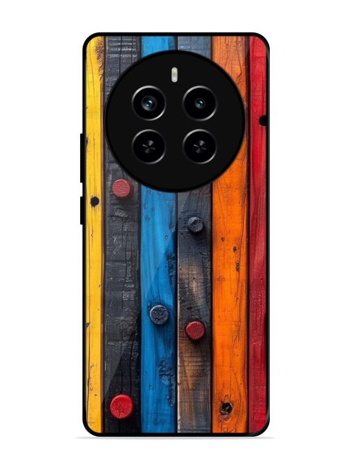 Rainbow Plank Glossy Soft Edge Case for Realme P1 Pro (5G) Chachhi