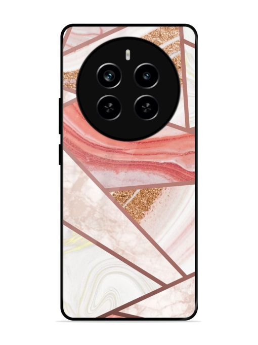 Rosy Mosaic Glossy Soft Edge Case for Realme P1 Pro (5G) Chachhi