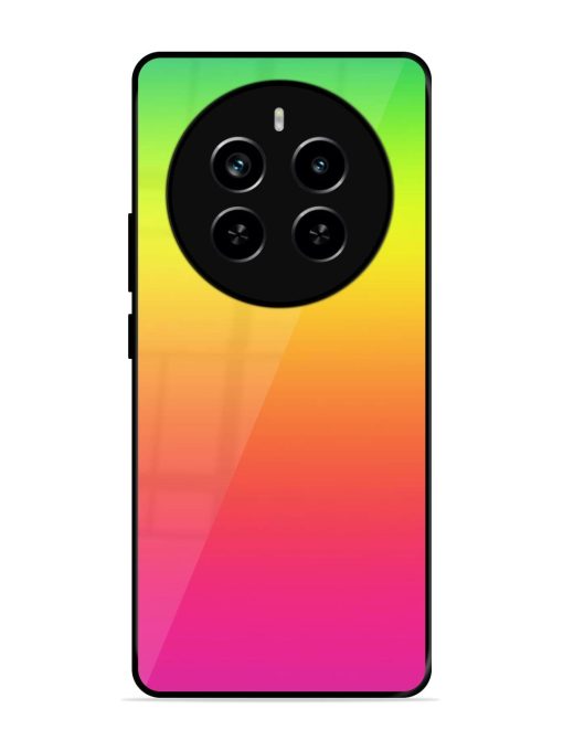 Rainbow Gradient Glossy Soft Edge Case for Realme P1 Pro (5G) Chachhi