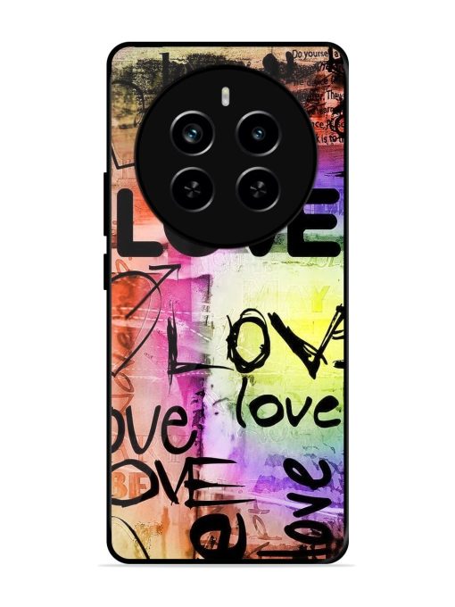 Love Graffiti Glossy Soft Edge Case for Realme P1 Pro (5G) Chachhi