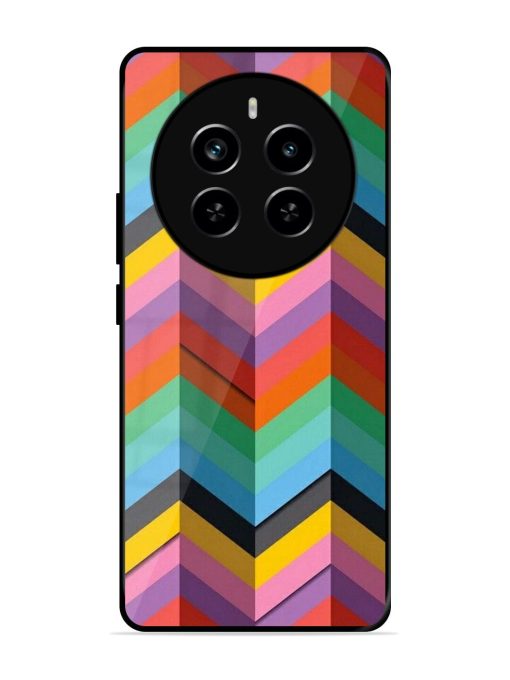 Colorful Zigzag Glossy Soft Edge Case for Realme P1 Pro (5G) Chachhi