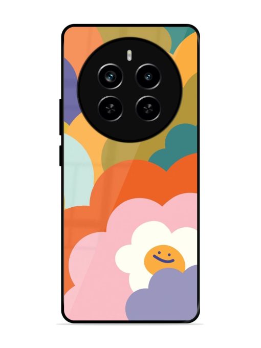 Happy Flower Power Glossy Soft Edge Case for Realme P1 Pro (5G) Chachhi