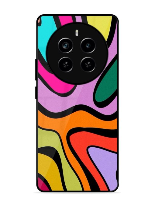 Groovy Swirls Glossy Soft Edge Case for Realme P1 Pro (5G)