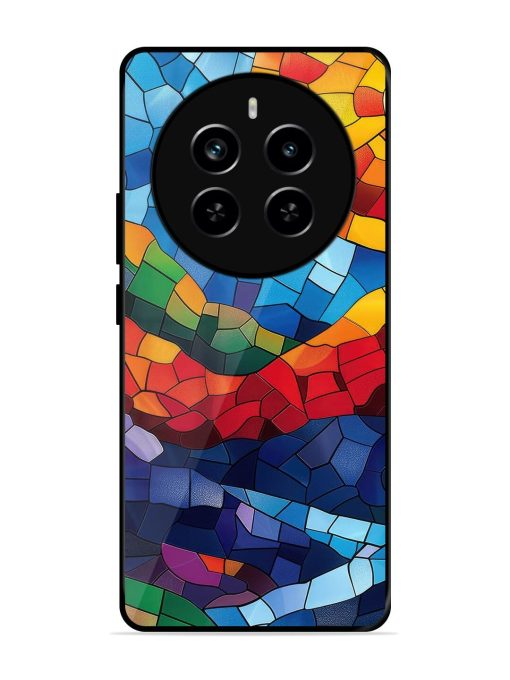 Mosaic Sunset Glossy Soft Edge Case for Realme P1 Pro (5G) Chachhi