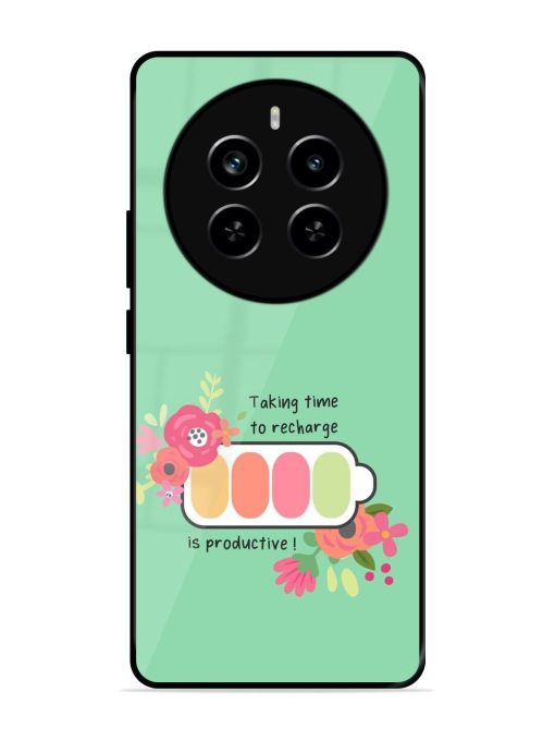 Recharge And Bloom Glossy Soft Edge Case for Realme P1 Pro (5G) Chachhi