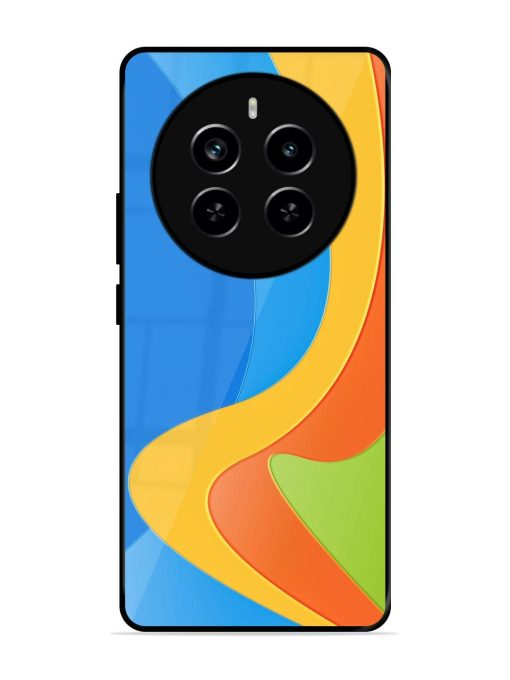 Curvy Color Cascade Glossy Soft Edge Case for Realme P1 Pro (5G) Chachhi