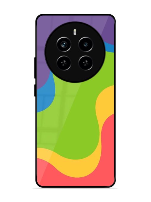 Wavy Rainbow Wonderland Glossy Soft Edge Case for Realme P1 Pro (5G) Chachhi