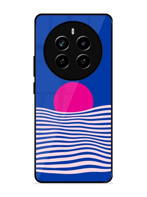 Pink Sunset Over Blue Waves Glossy Soft Edge Case for Realme P1 Pro (5G) Chachhi