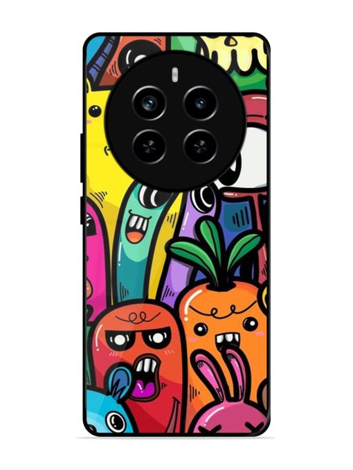 Whimsical Doodle Chaos Glossy Soft Edge Case for Realme P1 Pro (5G) Chachhi