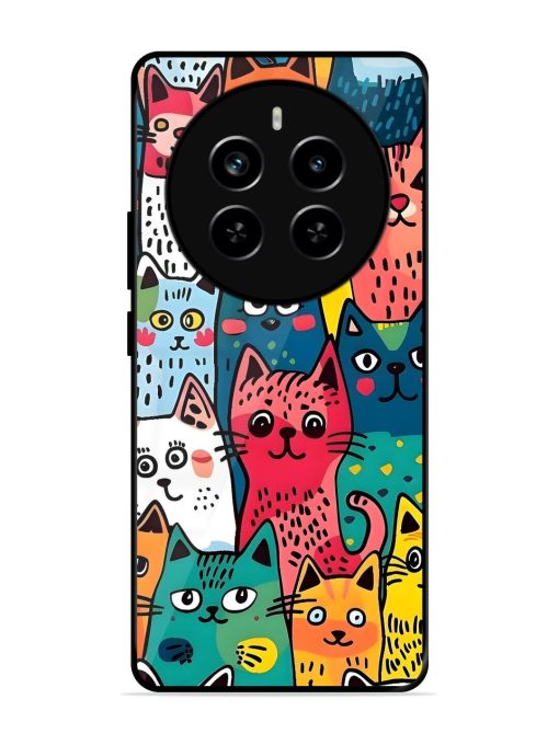 Feline Frenzy Glossy Soft Edge Case for Realme P1 Pro (5G) Chachhi