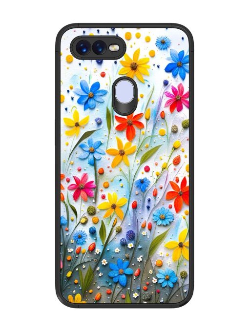 Vibrant Floral Glossy Soft Edge Case for Realme U1 Chachhi