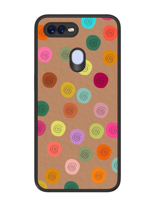 Swirly Dots On Kraft Glossy Soft Edge Case for Realme U1