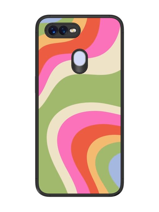 Wavy Rainbow Wonderland Glossy Soft Edge Case for Realme U1 Chachhi