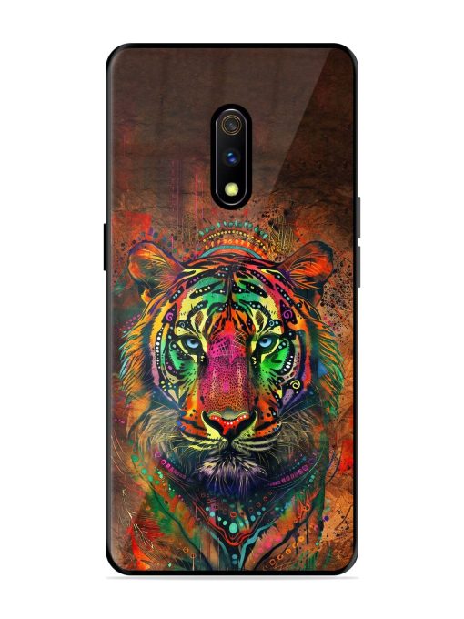 Cosmic Tiger Glossy Soft Edge Case for Realme X Chachhi