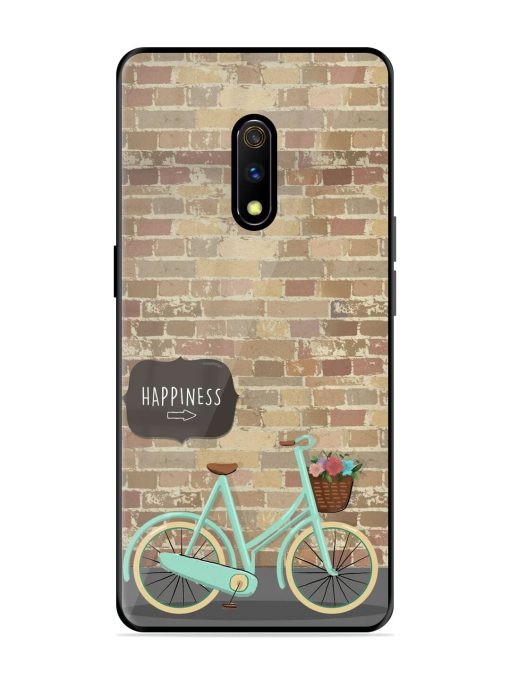 Pedaling Towards Happiness Glossy Soft Edge Case for Realme X Chachhi