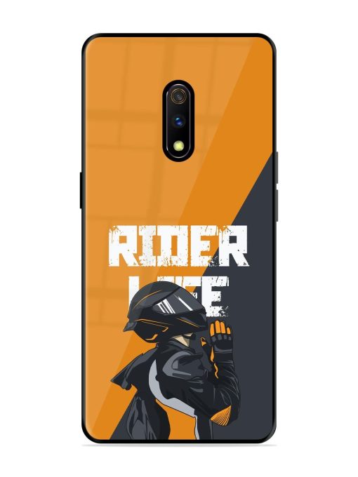 Ride Never Ends Glossy Soft Edge Case for Realme X Chachhi