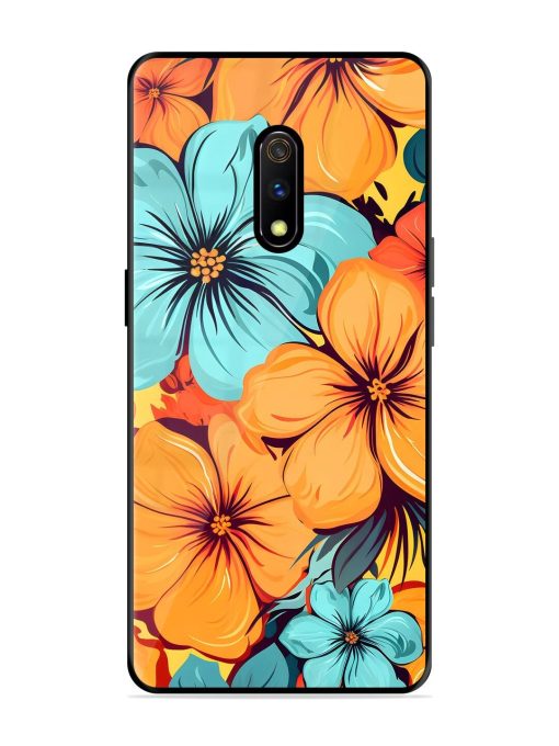 Tropical Bloom Glossy Soft Edge Case for Realme X Chachhi