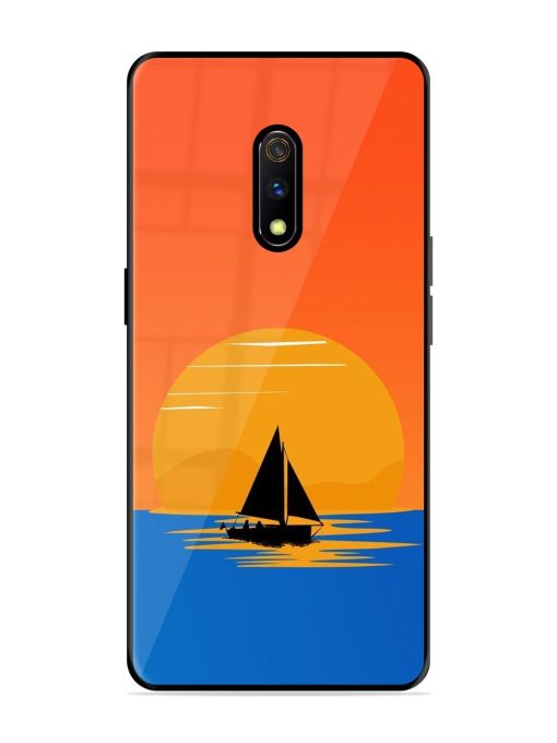 Sunset Sail Glossy Soft Edge Case for Realme X Chachhi