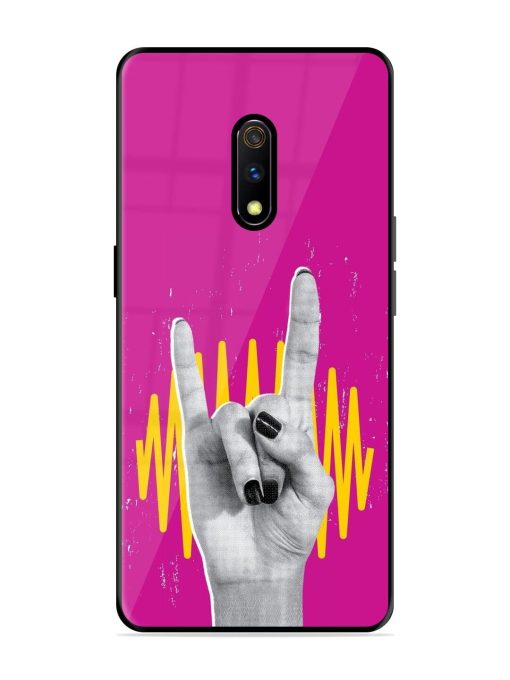 Rock Hand Glossy Soft Edge Case for Realme X