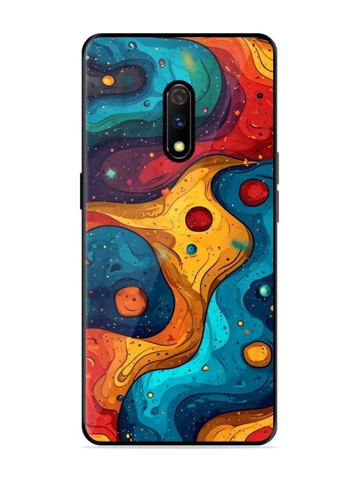 Cosmic Swirl Glossy Soft Edge Case for Realme X Chachhi