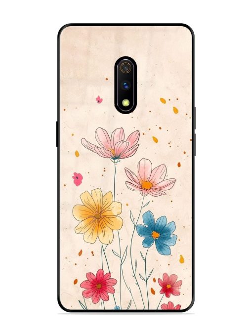 Delicate Bloom Glossy Soft Edge Case for Realme X Chachhi