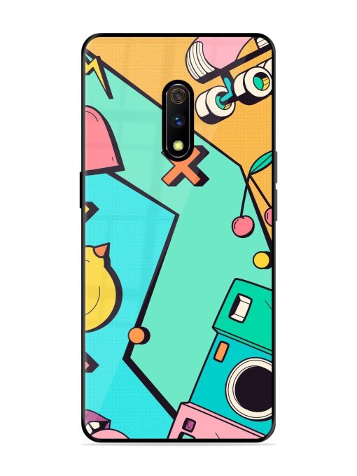 Retro Remix Glossy Soft Edge Case for Realme X Chachhi