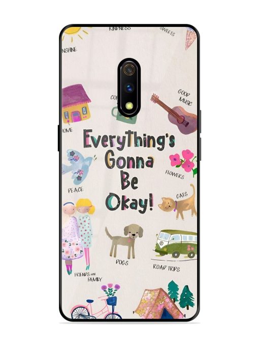 Sunshine And Smiles Glossy Soft Edge Case for Realme X Chachhi