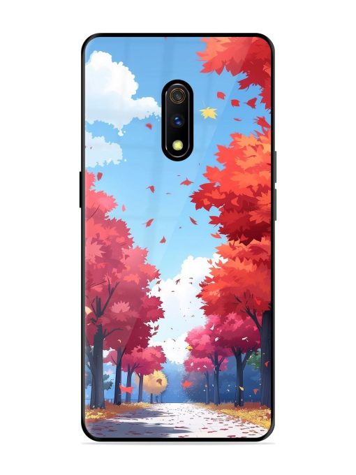 Autumn'S Embrace Glossy Soft Edge Case for Realme X Chachhi