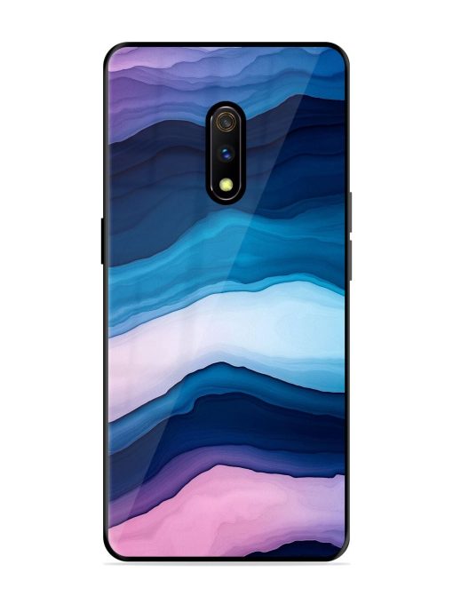 Oceanic Layers Glossy Soft Edge Case for Realme X Chachhi