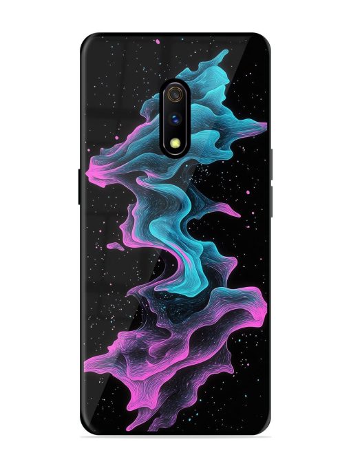 Cosmic Currents Glossy Soft Edge Case for Realme X Chachhi