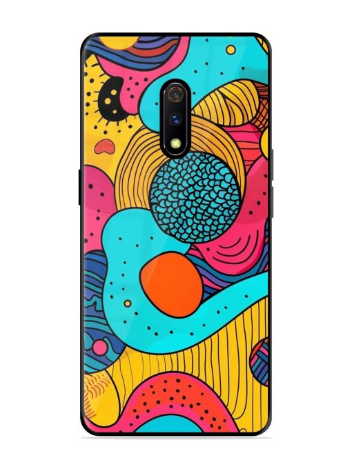 Psychedelic Patterns Glossy Soft Edge Case for Realme X