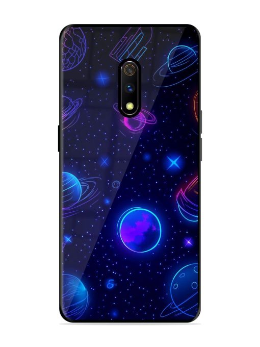 Neon Cosmos Glossy Soft Edge Case for Realme X Chachhi