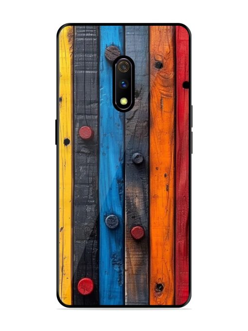 Rainbow Plank Glossy Soft Edge Case for Realme X Chachhi